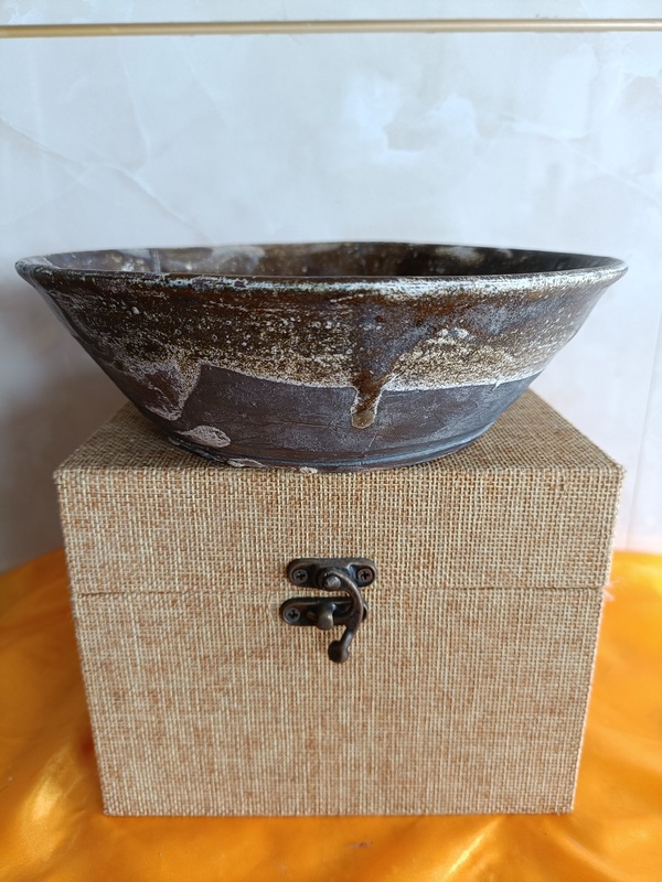 古玩陶瓷唐代青釉大盞拍賣,當前價格298元