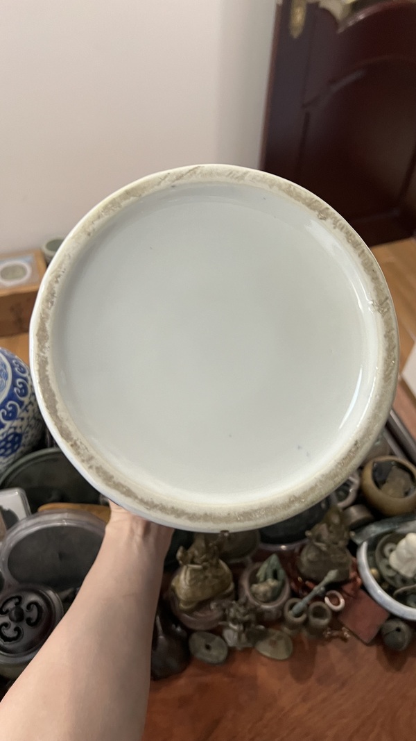 古玩陶瓷青花留白梅花松鶴將軍罐拍賣,當前價格1260元