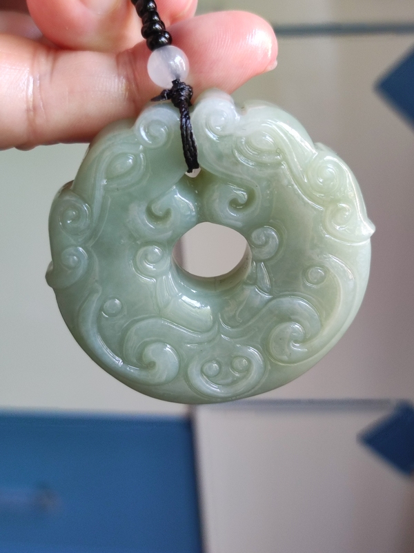 古玩玉器雙龍佩拍賣(mài)，當(dāng)前價(jià)格860元