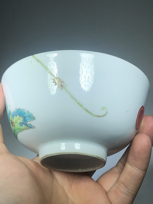 古玩陶瓷粉彩碗拍賣，當(dāng)前價(jià)格5500元