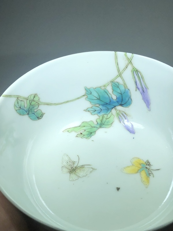 古玩陶瓷粉彩碗拍賣，當(dāng)前價(jià)格5500元