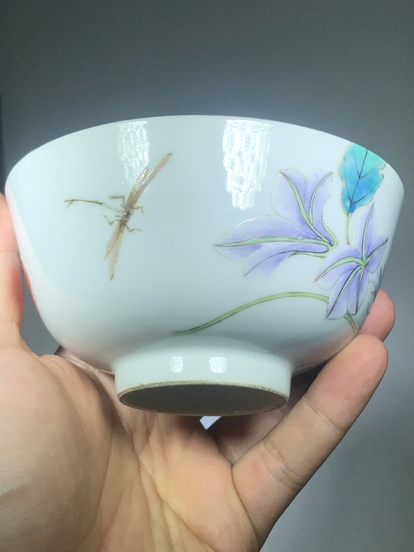 古玩陶瓷粉彩碗拍賣，當(dāng)前價(jià)格5500元