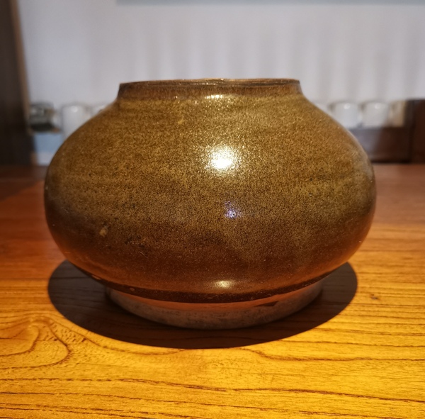 古玩陶瓷明茶葉末釉魚簍尊(器型少見)800拍賣,當前價格800元