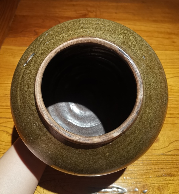 古玩陶瓷明茶葉末釉魚簍尊(器型少見)800拍賣,當前價格800元