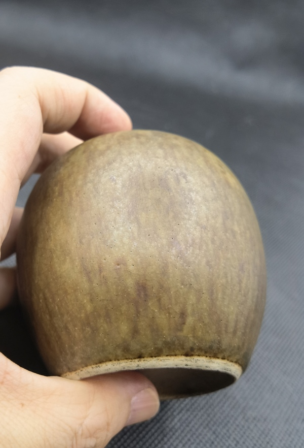 古玩陶瓷淄博窯茶葉末釉茶葉罐拍賣,當前價格3980元
