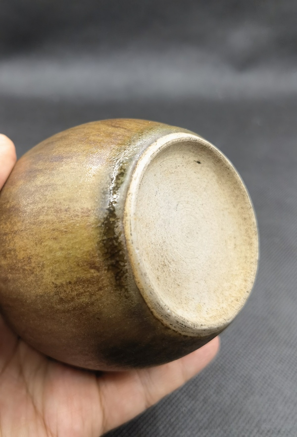 古玩陶瓷淄博窯茶葉末釉茶葉罐拍賣,當前價格3980元