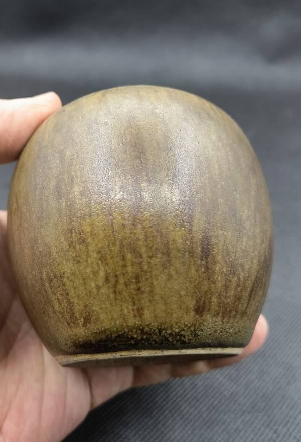 古玩陶瓷淄博窯茶葉末釉茶葉罐拍賣,當前價格3980元