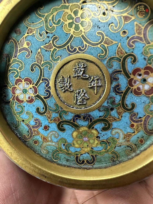 古玩銅器掐絲琺瑯盒真品鑒賞圖