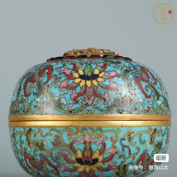 古玩銅器掐絲琺瑯盒真品鑒賞圖