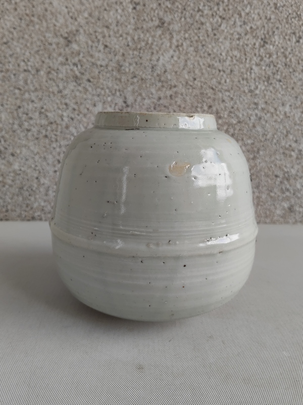 古玩陶瓷清中期白釉罐拍賣,當前價格678元