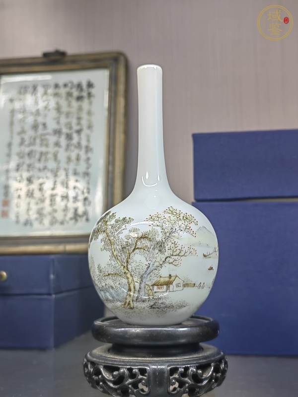 古玩陶瓷粉彩瓶真品鑒賞圖