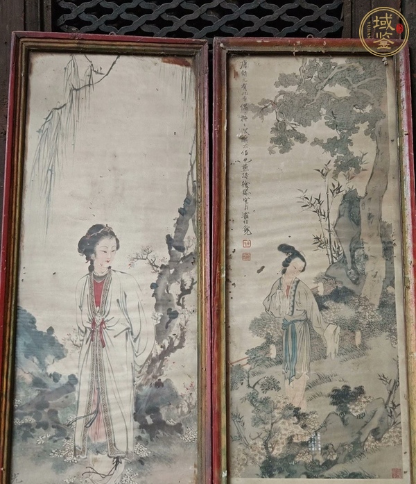 古玩字畫(huà)仕女圖真品鑒賞圖