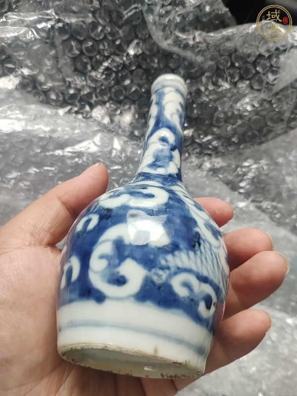 古玩陶瓷青花龍紋小天球真品鑒賞圖