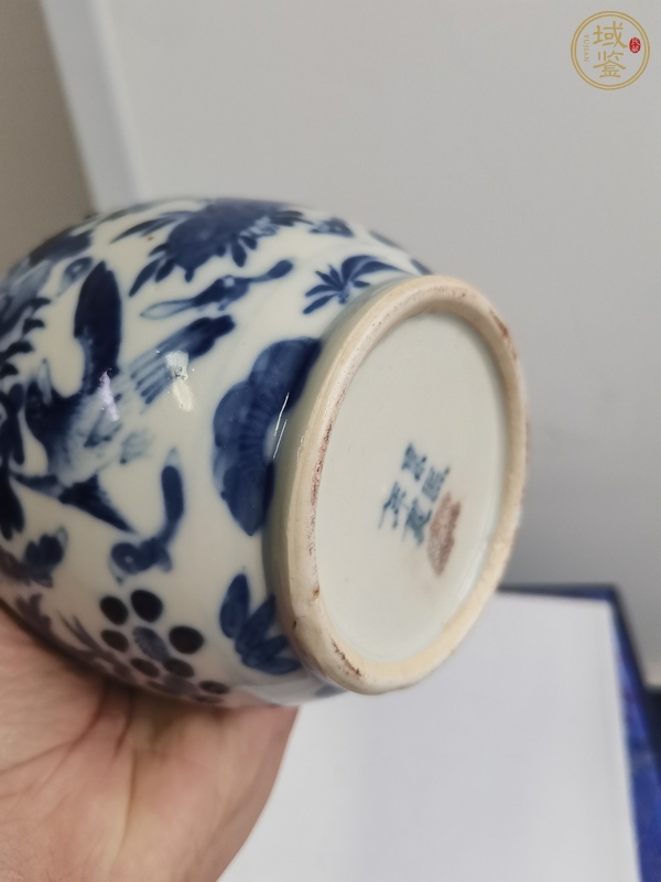 古玩陶瓷青花花鳥(niǎo)紋葫蘆瓶  真品鑒賞圖