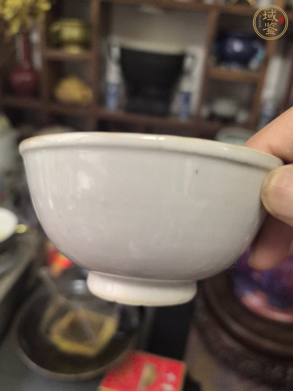 古玩陶瓷白釉茶碗真品鑒賞圖