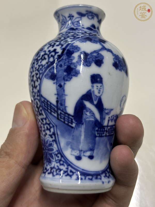 古玩陶瓷人物瓶真品鑒賞圖