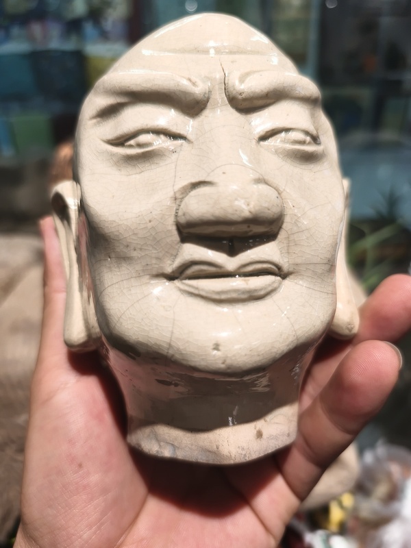 古玩轉賣漳州窯羅漢頭像拍賣，當前價格399元