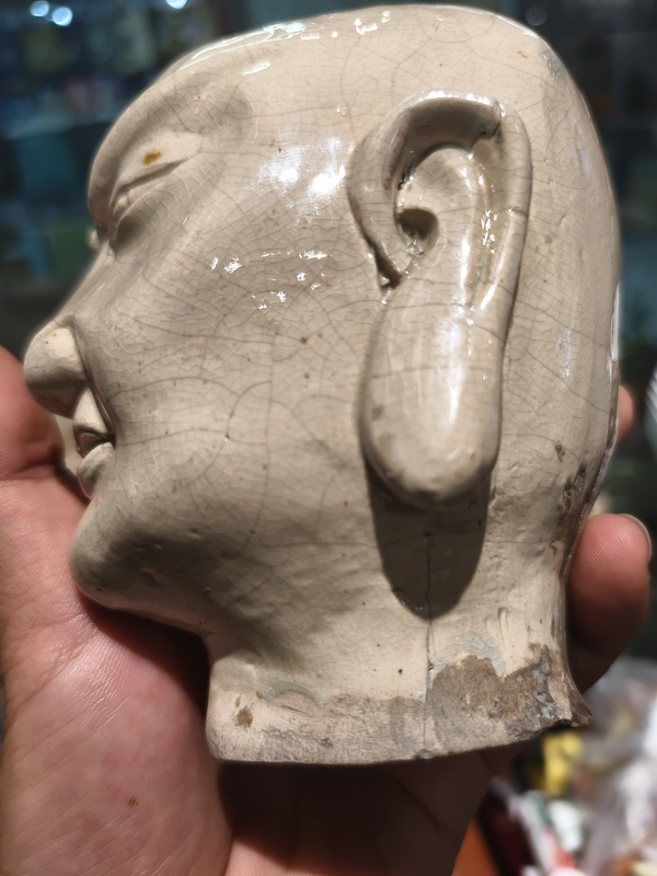 古玩陶瓷漳州窯羅漢頭像拍賣(mài)，當(dāng)前價(jià)格35800元