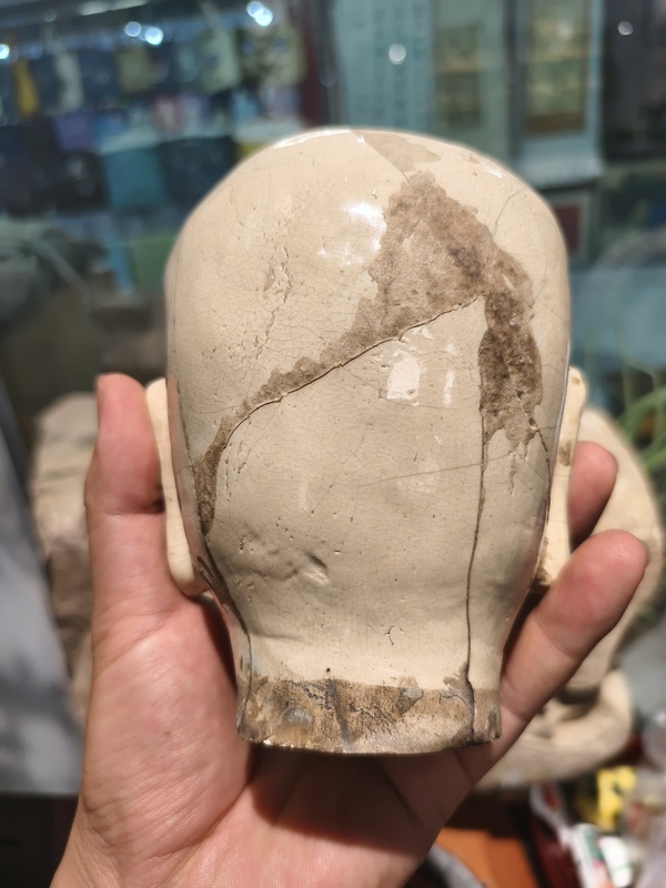 古玩陶瓷漳州窯羅漢頭像拍賣(mài)，當(dāng)前價(jià)格35800元