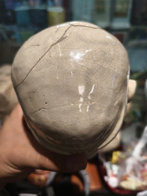 古玩陶瓷漳州窯羅漢頭像拍賣,當前價格35800元