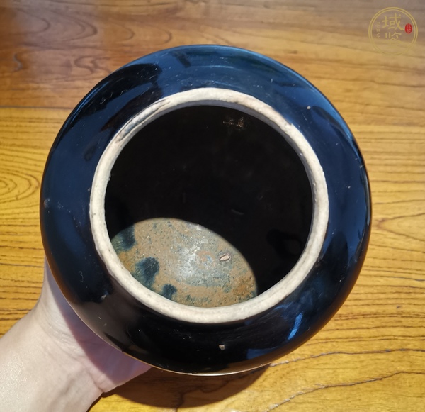 古玩陶瓷黑釉茶入真品鑒賞圖