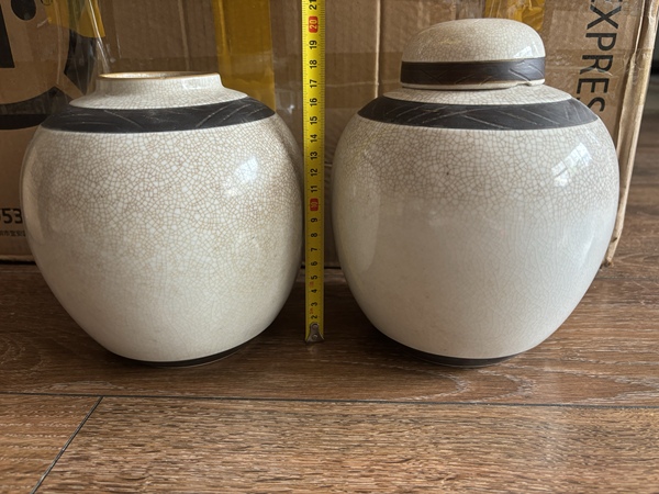 古玩陶瓷哥釉茶葉罐拍賣,當前價格780元