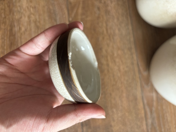 古玩陶瓷哥釉茶葉罐拍賣,當前價格780元