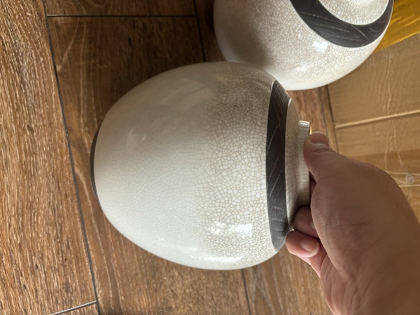 古玩陶瓷哥釉茶葉罐拍賣,當前價格780元