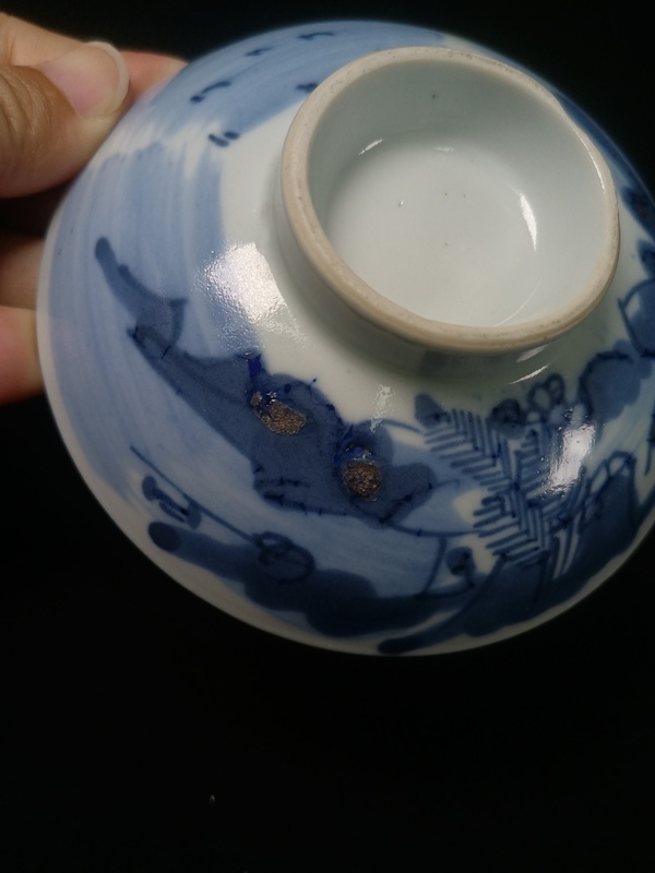 古玩陶瓷樵漁耕讀山水紋青花蓋杯拍賣,當(dāng)前價格1088元