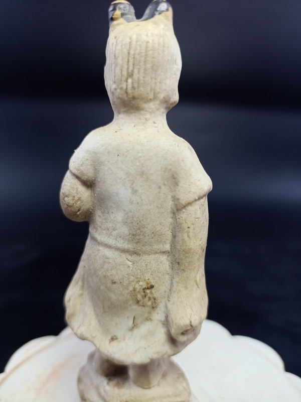 古玩陶瓷明代點彩童子造像拍賣，當前價格1000元
