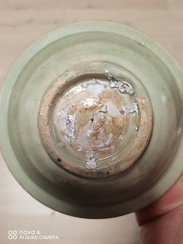古玩陶瓷元末明初·青釉模印雙魚紋折沿洗拍賣,當前價格2600元