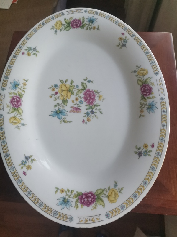 古玩陶瓷花卉紋盤拍賣,當前價格260元
