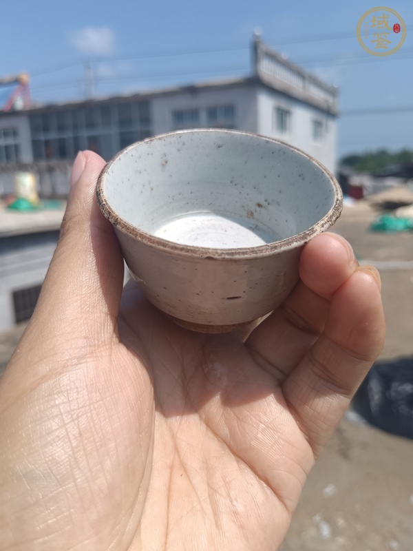 古玩陶瓷白釉茶杯真品鑒賞圖