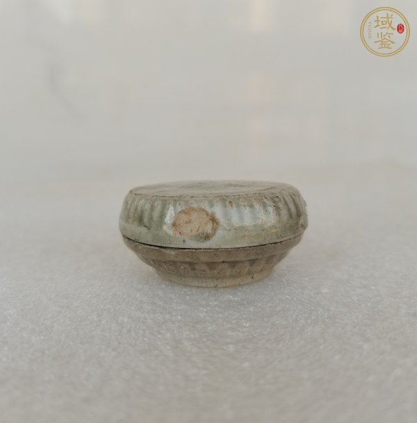 古玩陶瓷青白釉粉盒真品鑒賞圖