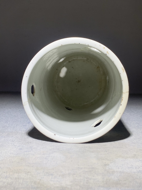 古玩陶瓷汪照黎淺絳彩漁樵耕讀圖帽筒拍賣,當前價格1000元