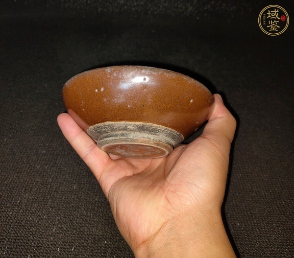 古玩陶瓷紫金釉研缽真品鑒賞圖