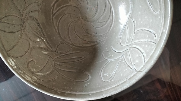 古玩陶瓷北宋龍泉青瓷劃花大碗拍賣,當前價格1888元