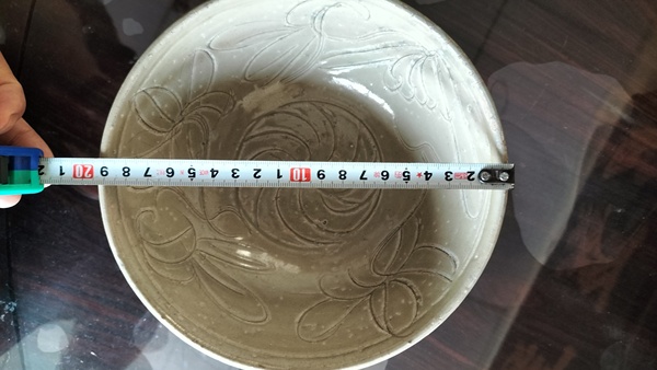 古玩陶瓷北宋龍泉青瓷劃花大碗拍賣,當前價格1888元