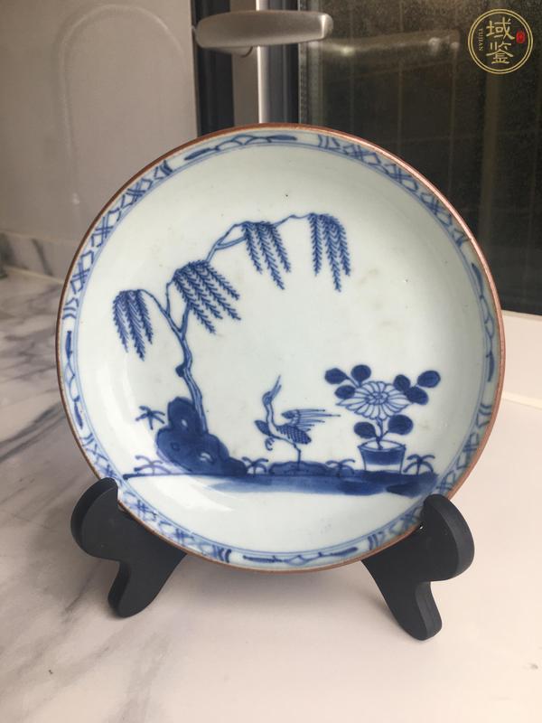 古玩陶瓷青花花鳥紋盤真品鑒賞圖