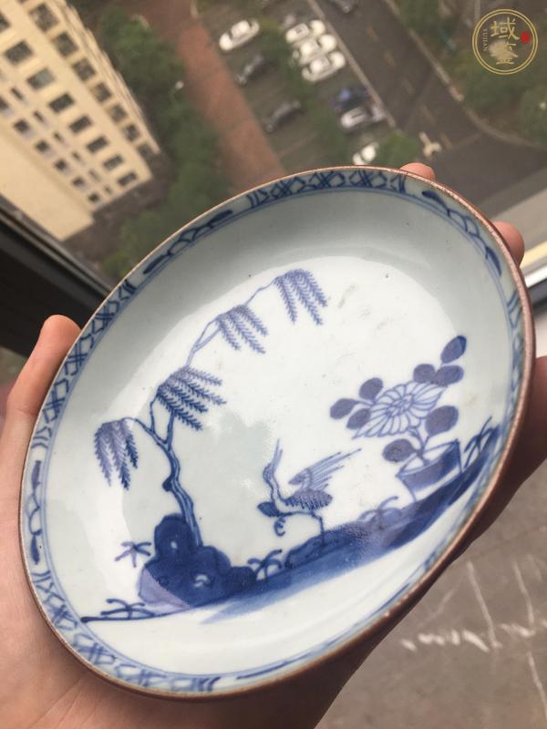 古玩陶瓷青花花鳥紋盤真品鑒賞圖