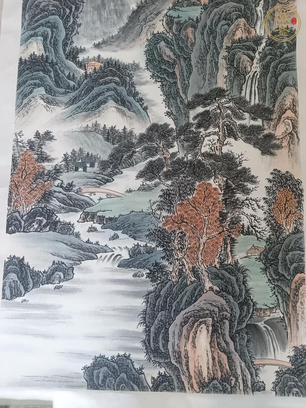 古玩字畫松山水碧真品鑒賞圖