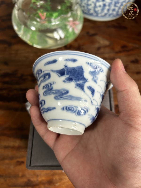 古玩陶瓷青花福禄寿纹杯 真品鉴赏图