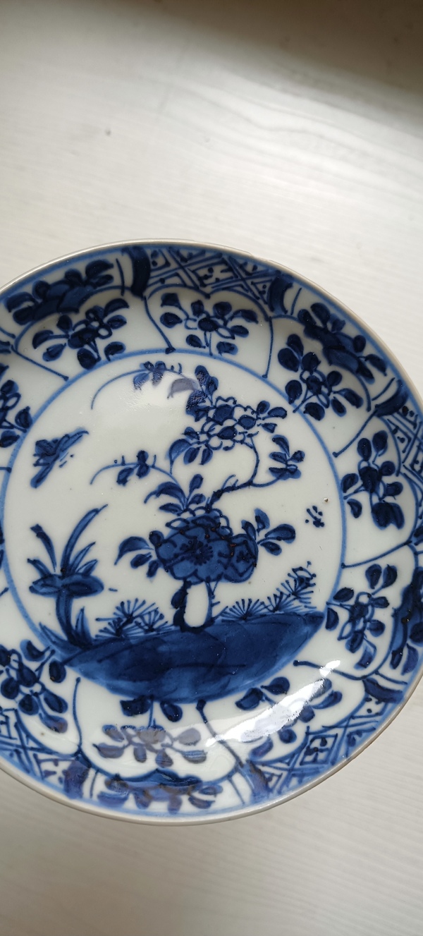 古玩陶瓷康熙.景德鎮花卉紋青花盤780拍賣,當前價格780元