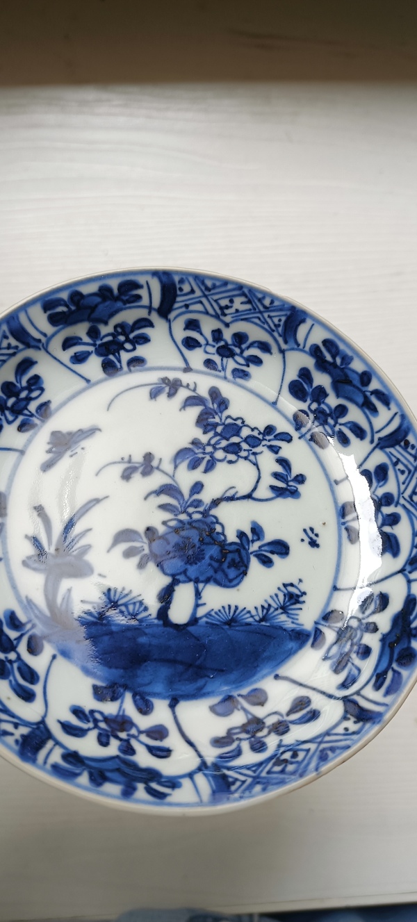 古玩陶瓷康熙.景德鎮花卉紋青花盤780拍賣,當前價格780元