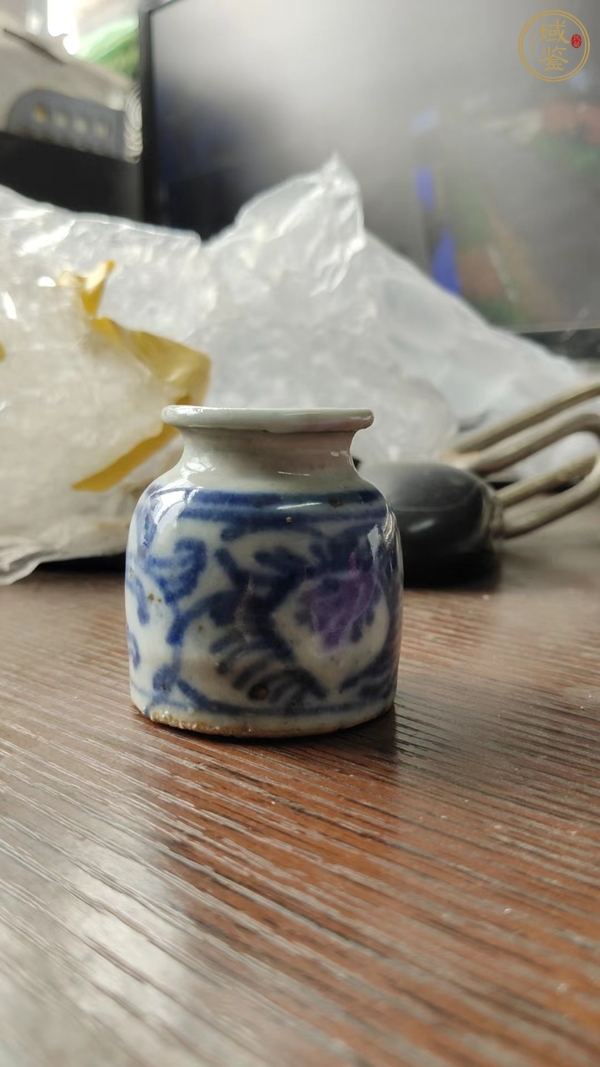 古玩陶瓷青花水盂真品鑒賞圖