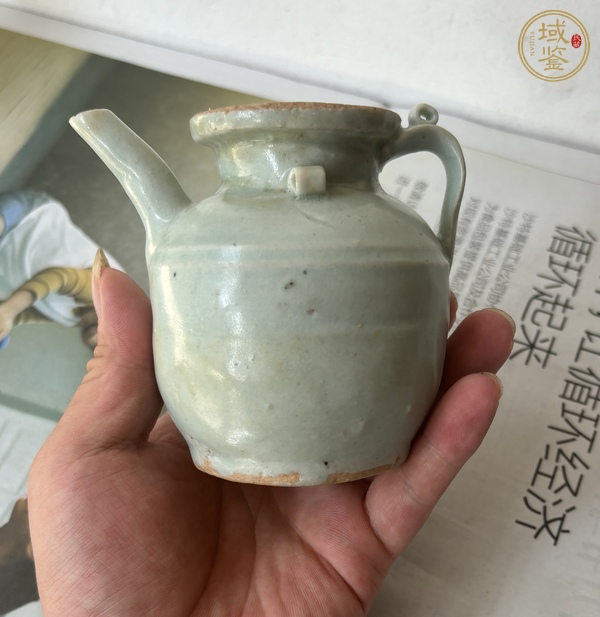 古玩陶瓷青白釉雙系執(zhí)壺真品鑒賞圖