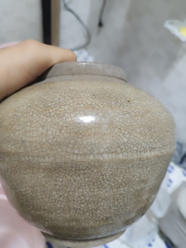 古玩陶瓷哥釉罐拍賣,當前價格599元