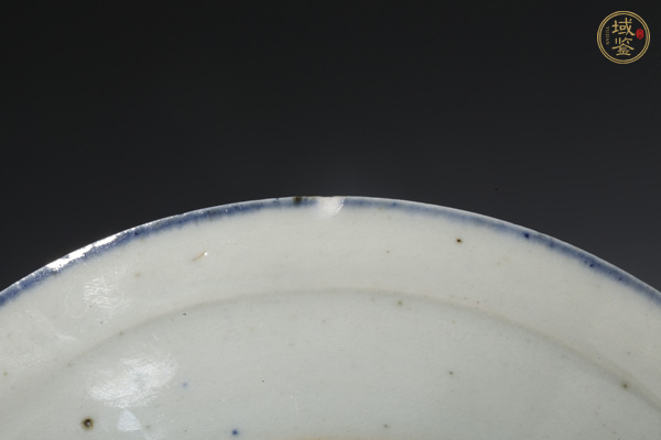 古玩陶瓷清中·青花山水風(fēng)景紋盤真品鑒賞圖