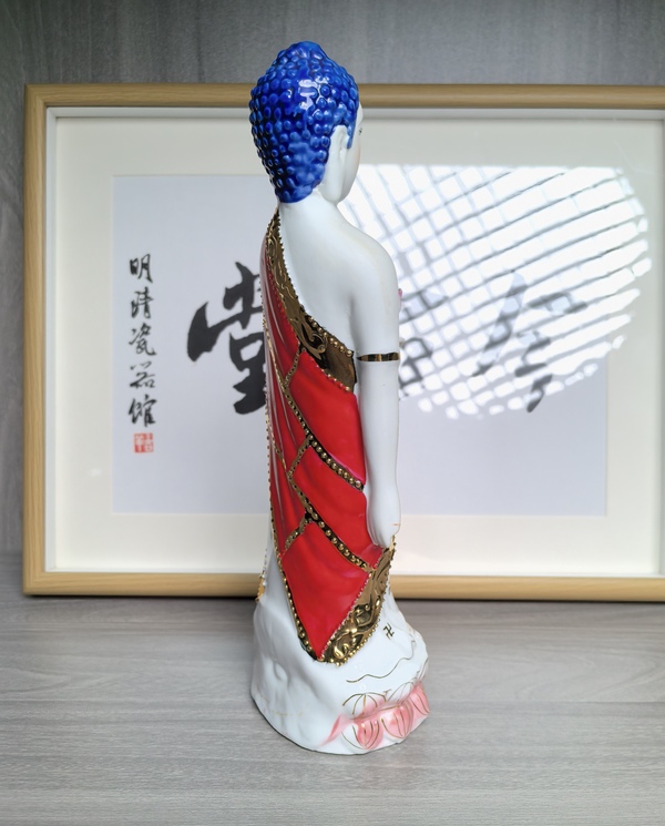 古玩陶瓷創匯 粉彩佛造像拍賣,當前價格160元