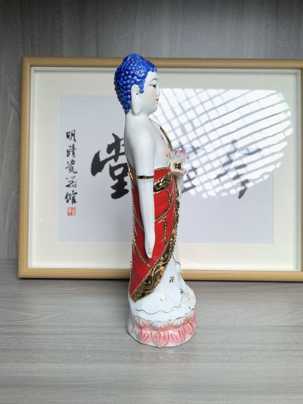 古玩陶瓷創匯 粉彩佛造像拍賣,當前價格160元
